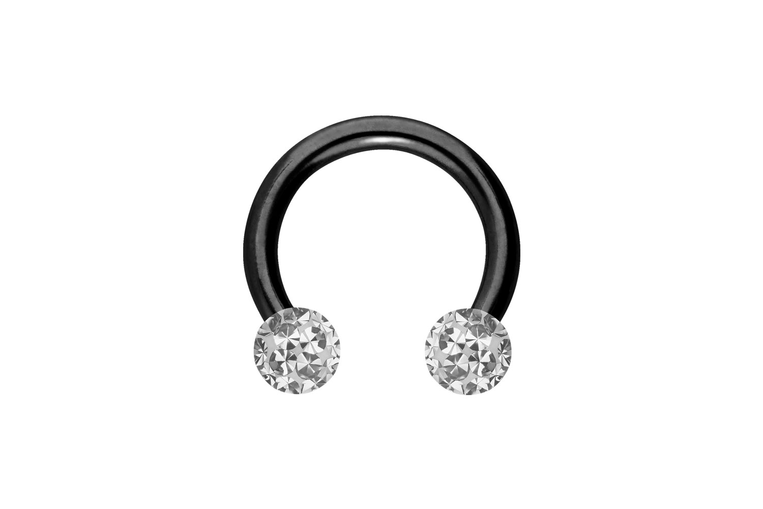 Chirurgenstahl Hufeisenring Piercing EPOXY-KUGELN